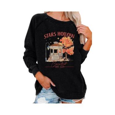 Imagem de Moletom Feminino De Manga Longa Com Estampa De Jardim, Top Casual Com 