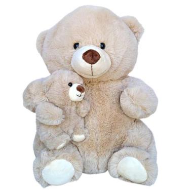 Imagem de Urso de Pelúcia Com Filhote Ursinho 36 cm - Fizzy
