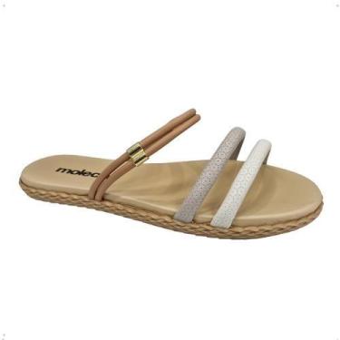 Imagem de Chinelo Rasteirinha Feminina Moleca Ref.5452.130 - Nude, Nude, Branco,