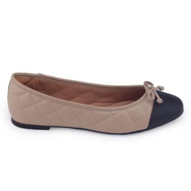 Imagem de Sapatilha Vizzano 1432.102 casual moda, Bege, Preto, 36