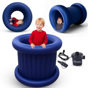 Imagem de TED KANGAROO Cadeira sensorial Cloudbounce Barrel Roll para crianças – Vestibular calmante | Pressão profunda | Edição 2025 reforçada | Durável, fácil de limpar