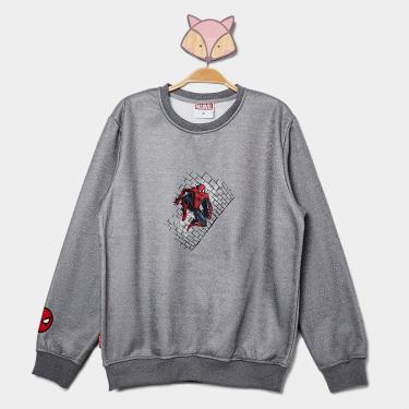 Imagem de Moletom Infantil Mooncity Homem Aranha Menino-Masculino