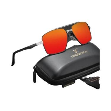 Imagem de Óculos De Sol Polarizados Unissex Com Armação Grande KINGSEVEN Luxuoso