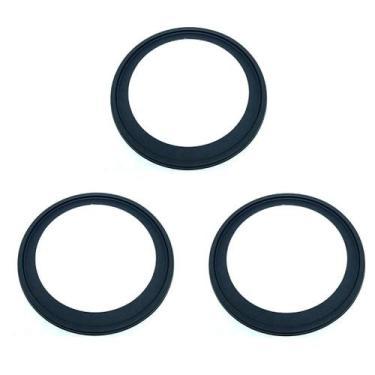 Imagem de Kit C/3 Porta Grelha Ralo Redondo 15x15 Suporte Inox Preto - Montelar 