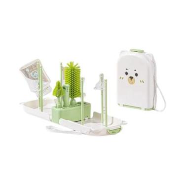 Imagem de Conjunto De Escovas De Silicone Seguras Para Bebês Com Caixa De Armaze