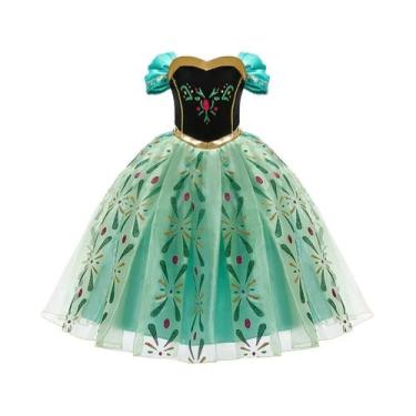 Imagem de Fantasia De Princesa Para Meninas Vestido Anna Roupas De Verão Para Cr