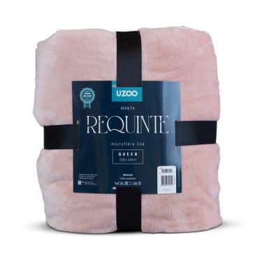 Imagem de Manta Microfibra Flannel Requinte Queen 220x240cm - Uzoo Manta Microfibra Flannel Requinte Queen 220x240cm Rose