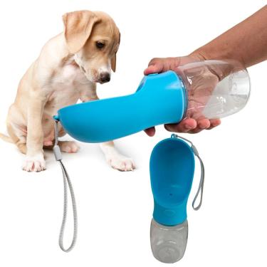 Imagem de Garrafa Agua Bebedouro Pet Cachorro Gato Cao Passeio Animais Estimaçao Viagem Caminhada Ar Livre Parque