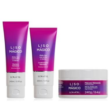 Imagem de Lowell Liso Magico Shampoo, Condicionador e Mascara 240g