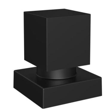 Imagem de Acabamento Quadrado 100% Metal Preto Fosco Para Registro - REAL, Preto