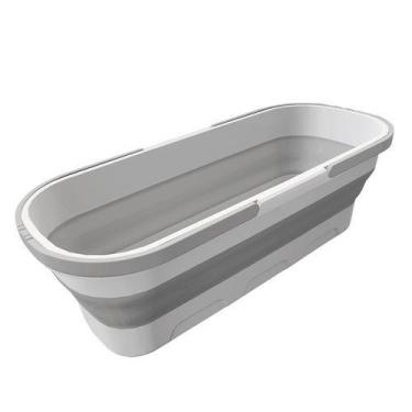 Imagem de Balde Dobrável Retrátil Retangular Com Rodinhas - 55X25CM - Top Rio, B