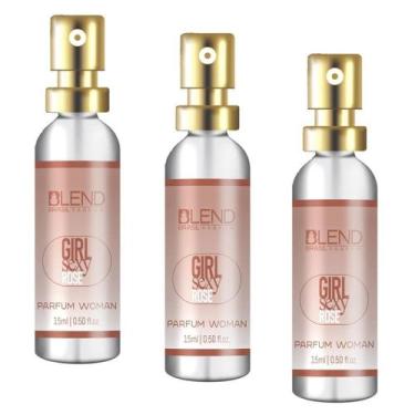 Imagem de Kit 3 Perfumes Blend 15 Ml Fem Girl Sexy Rosé Blend Brasil