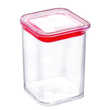 Imagem de Pote Hermético 160ml Cristal Empilhável Transparente Porta Temperos Aç