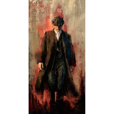 Imagem de Arte de parede, pintura, impressão em tela, Tommy Shelby, 30x60cm