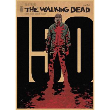Imagem de Pôster vintage em papel Kraft The Walking Dead 29,7x42cm