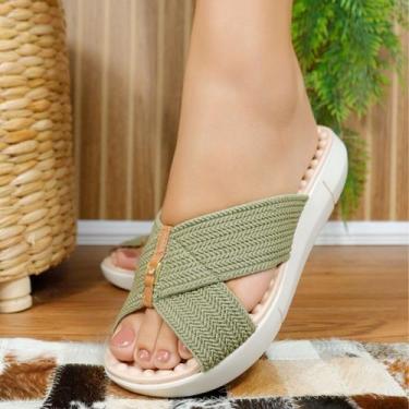 Imagem de Tamanco Modare Palmilha Ultraconforto Flatform 7142.101 Cor:VerdeTaman