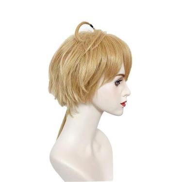 Imagem de Peruca de cosplay Genshins Impacts Thomas Synthetic Hair 45cm - yiweis