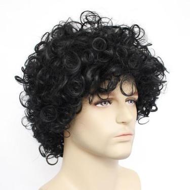 Imagem de Peruca de cosplay, fantasia de anime Michaels Jacksons, festa de Hallo