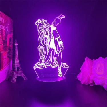 Imagem de Luz noturna LED 3D Oshis No Ko Alices que muda de cor para crianças - 