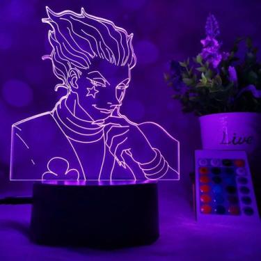 Imagem de Luz noturna LED 3D Hunters Hunters Hisokas Color Changing - Yiweisai