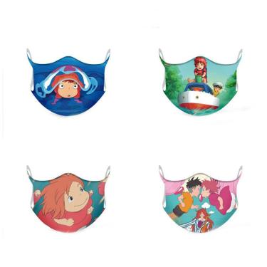 Imagem de Máscara facial Ponyos on Cliff Anime Cotton 4 unidades/lote
