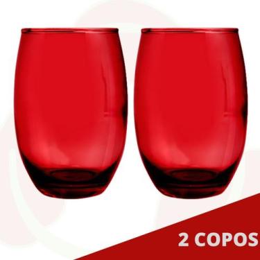 Imagem de Copo Vidro 450ml Redondo California Jogo com 2 - PRATICASA, Bellagio