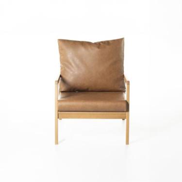 Imagem de Poltrona Mag 67 cm x 80 cm material sintético Caramelo - Casavee, Cour