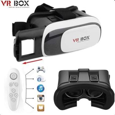 Imagem de Óculos VR Box 3D Realidade Virtual Filmes Jogos Controle Exclusivo