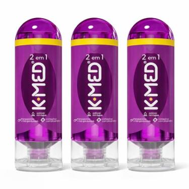 Imagem de K-med 2 Em 1 203g Kit Com 3 Unidades De Lubrificante Íntimo