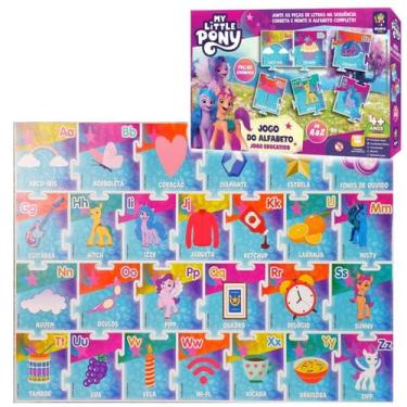 Imagem de My Little Pony Quebra Cabeça Gigante Alfabeto 26Pç Educativo, Colorido