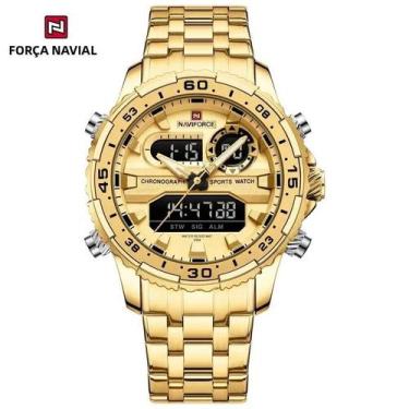 Imagem de Relógio Analógico Digital Quartz Masculino À Prova d'Água De 30m Com D