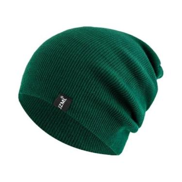 Imagem de Gorro De Inverno Tricotado Unissex Em Várias Cores Com Etiqueta Decora