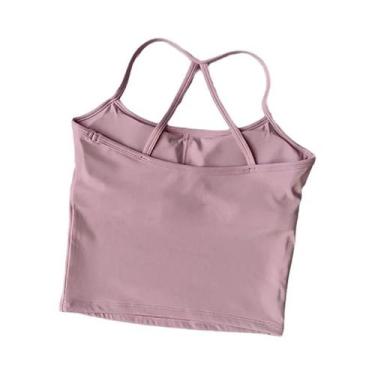 Imagem de Conjunto De Yoga Feminino Com Top Halter E Shorts Sem Costura De Cintu