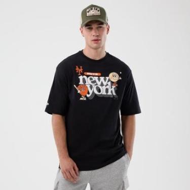 Imagem de MLB NEW ERA ICON GRPHC REG TEE NEYMET BLK-Masculino