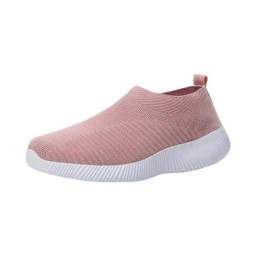 Imagem de Tênis Femininos Leves E Confortáveis Para O Verão, Estilo Slip-on, Mac