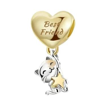 Imagem de Berloques De Prata Esterlina Em Formato De Cogumelo, Gato, Coruja E Pa