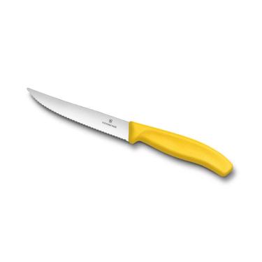 Imagem de Faca Victorinox Swiss Classic - Lâmina Serrilhada - 12 cm - Amarela - 6.7936.12L8