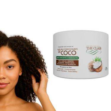 Imagem de Máscara Coco 500g Hidratação Cabelos Cacheados crespos - The Class