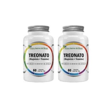 Imagem de Kit 2 Magnésio Treonato Magnésio+Treonina 2x60 caps Flora Nativa-Unissex