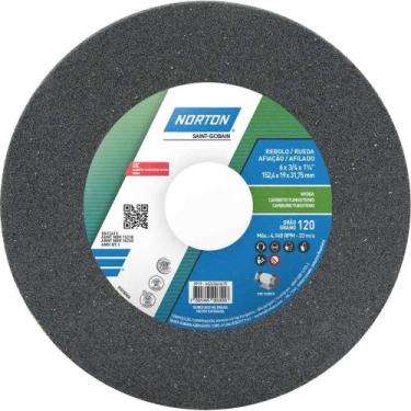 Imagem de Rebolo Reto 6" x 3/4" 39C Grão 120 Verde Norton OstenVonder