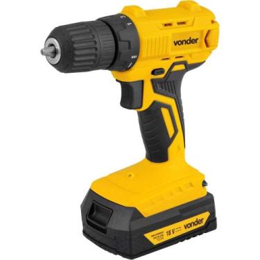 Imagem de Parafusadeira Furadeira a Bateria, 18 V, com Bateria e com Carregador,