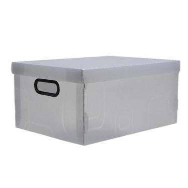 Imagem de Caixa Organizadora Dello Grande 42x31x20cm Cristal 2172