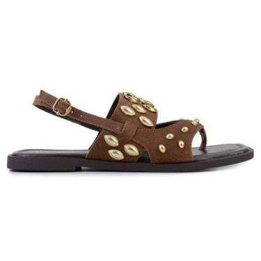 Imagem de Sandália Feminina Orcade Rasteira Havana Marrom - 0166-Feminino