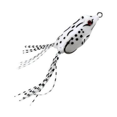 Imagem de Isca Artificial Flutuante Preta Em Formato De Sapo Com Anzol Duplo Pon