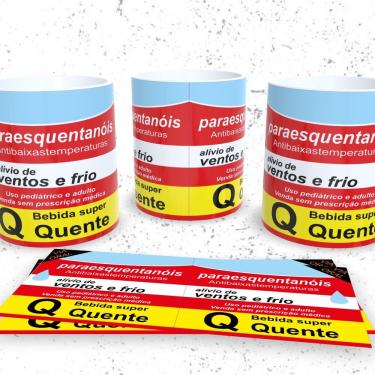 Imagem de Caneca de Porcelana Remédios Engraçados Paraesquentanóis para Bebidas 325ML com Estampa...
