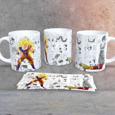 Imagem de Caneca de Porcelana Dragon Ball Estampa 6 para Café e Chá 325ML Uso em Micro-ondas e La...