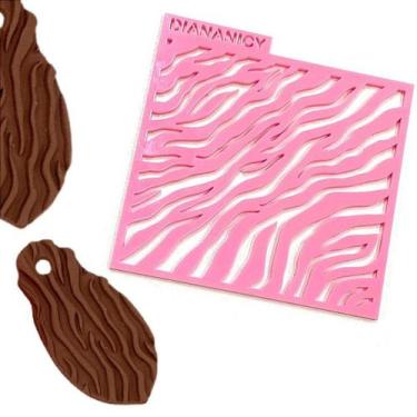 Imagem de Placa em Acrílico de Textura - Madeira para Confeitaria - no-brand