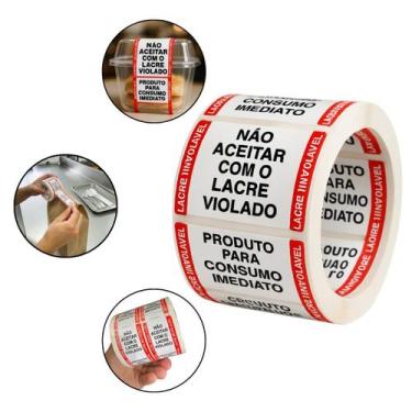 Imagem de Etiqueta Lacre de Segurança Inviolável para Delivery 10000 Unidades Ad