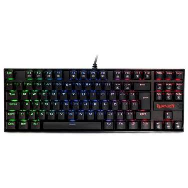 Imagem de Teclado Mecânico Gamer Redragon Kumara, Anti-Ghosting, RGB, Switch Out