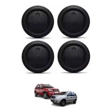 Imagem de Difusor De Ar Central E Lateral Ecosport 1 Versão Preto Kit - Clauplas